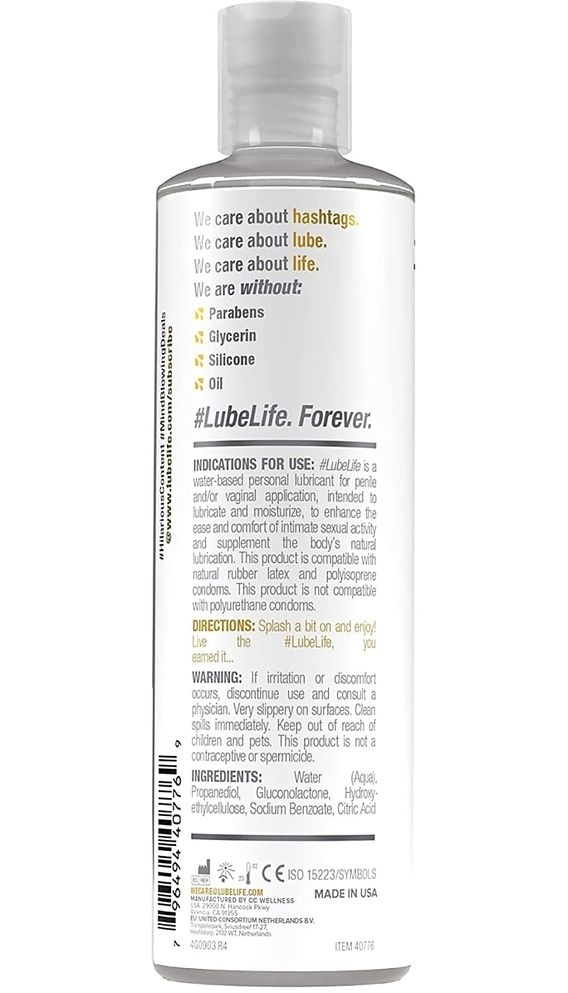 Lube Life - Water Based Lubrication 8oz. - Image 2