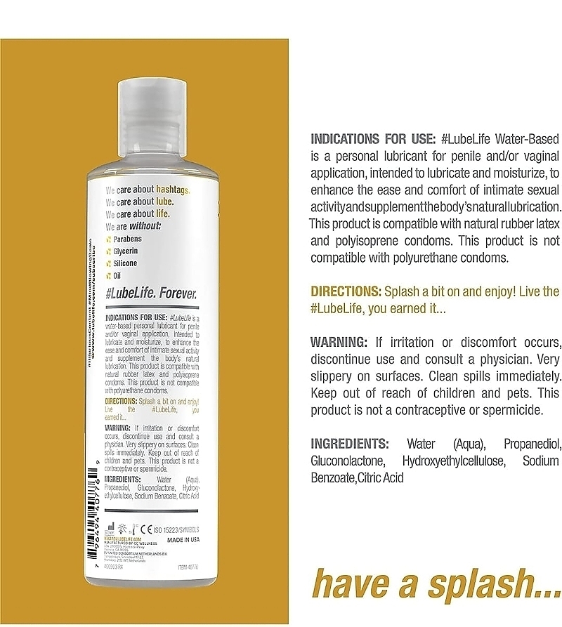Lube Life - Water Based Lubrication 8oz. - Image 3