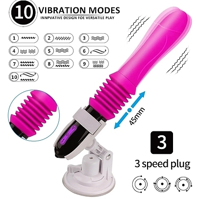 Wireless Remote Control Automatic Telescopic Pumping Sex Machine Dildo Vibrator
