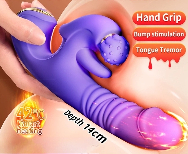 Quake Ecstasy Thrusting Rabbit Vibrator - Image 2
