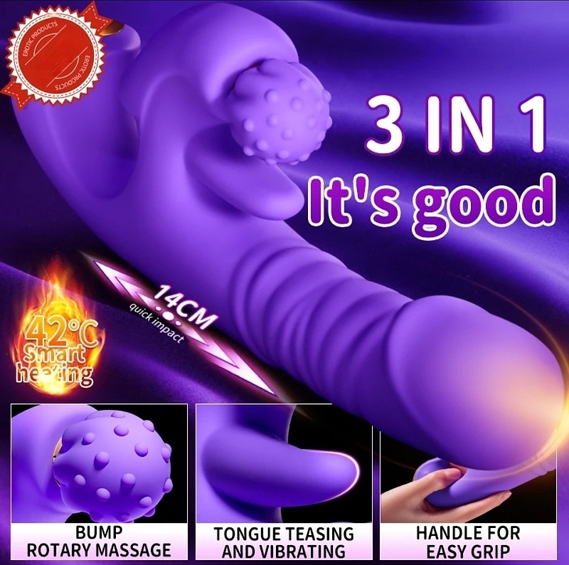 Quake Ecstasy Thrusting Rabbit Vibrator - Image 3