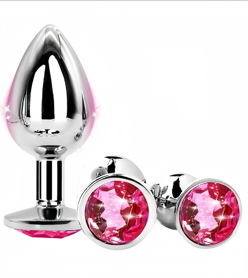 Metal Jewelry 3 Piece Anal Plug Set - Image 3