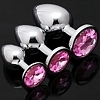 Metal Jewelry 3 Piece Anal Plug Set