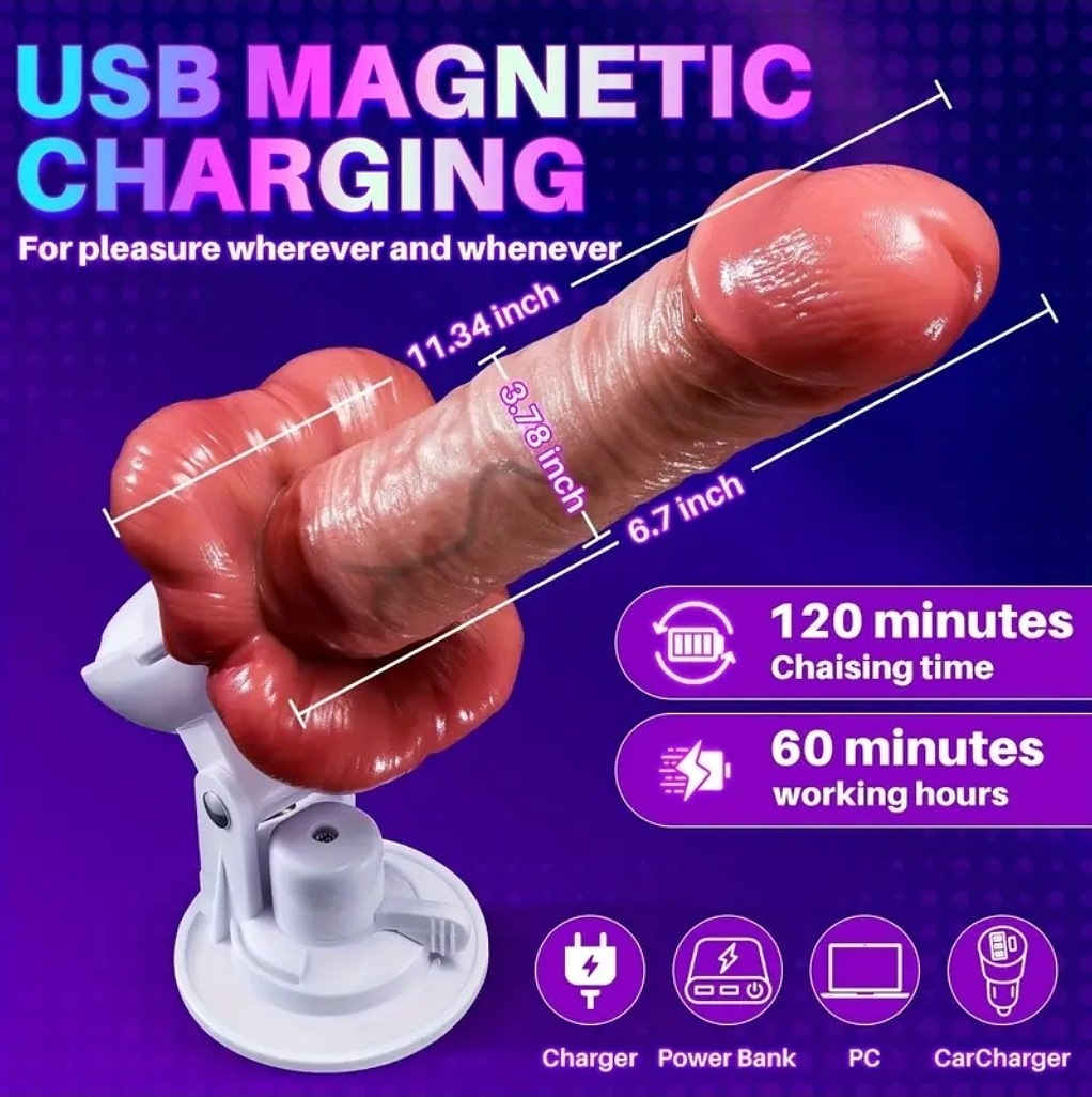 SuckHer Punch Remote Controlled Telescopic Dildo - Image 3