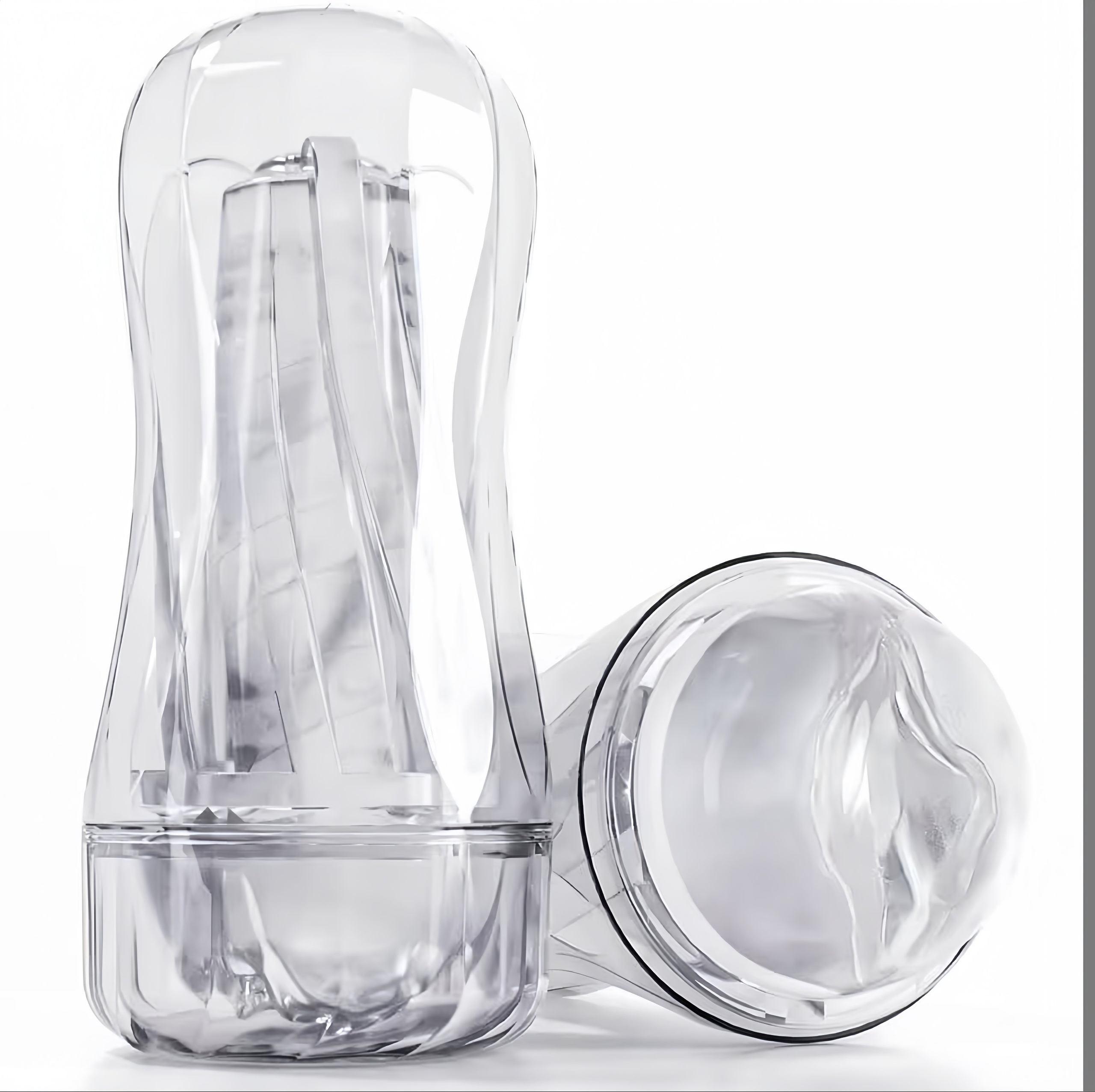 Ice Prism Clear Male Pleasure Masturbator