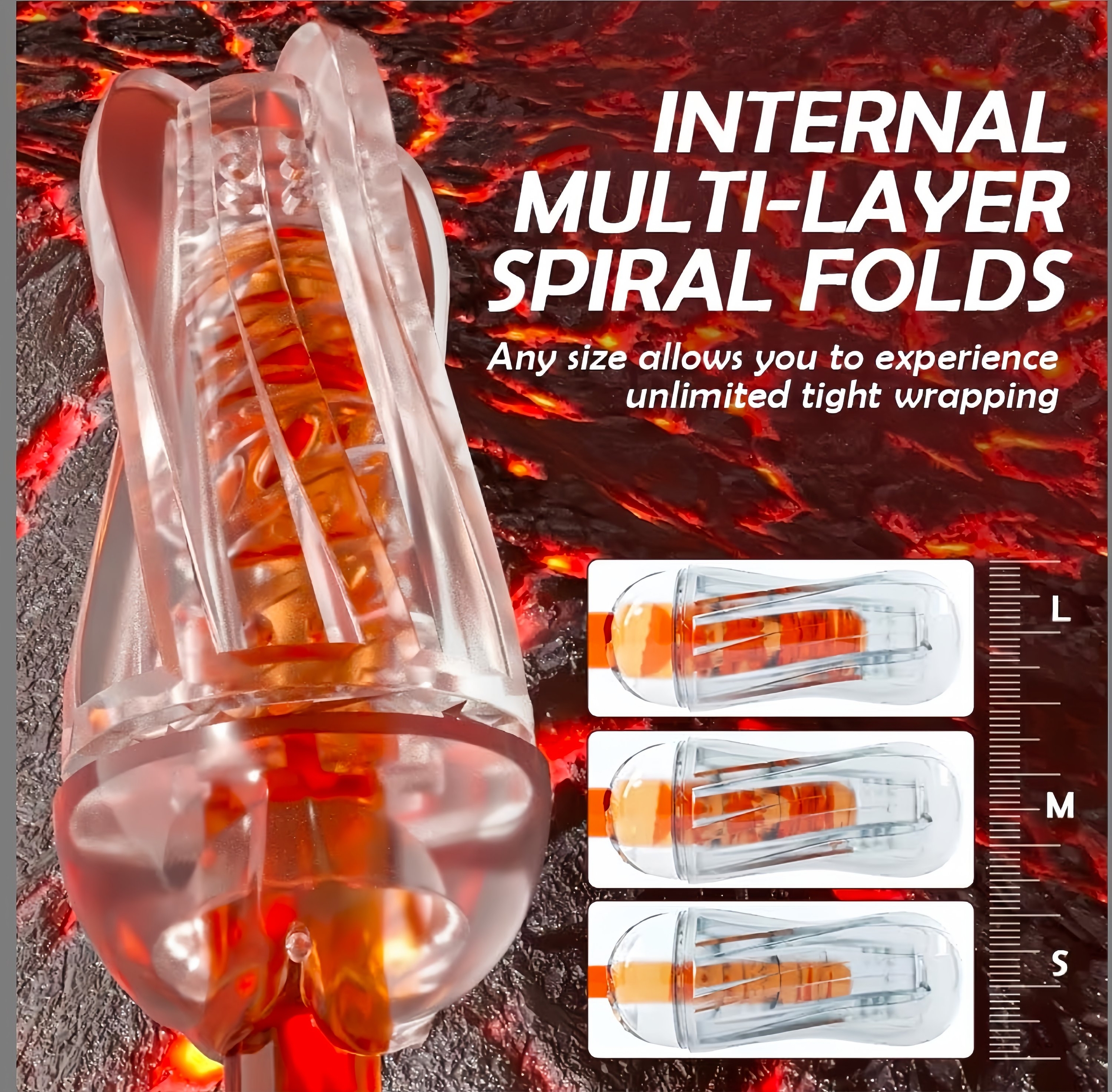 Ice Prism Clear Male Pleasure Masturbator - Image 10