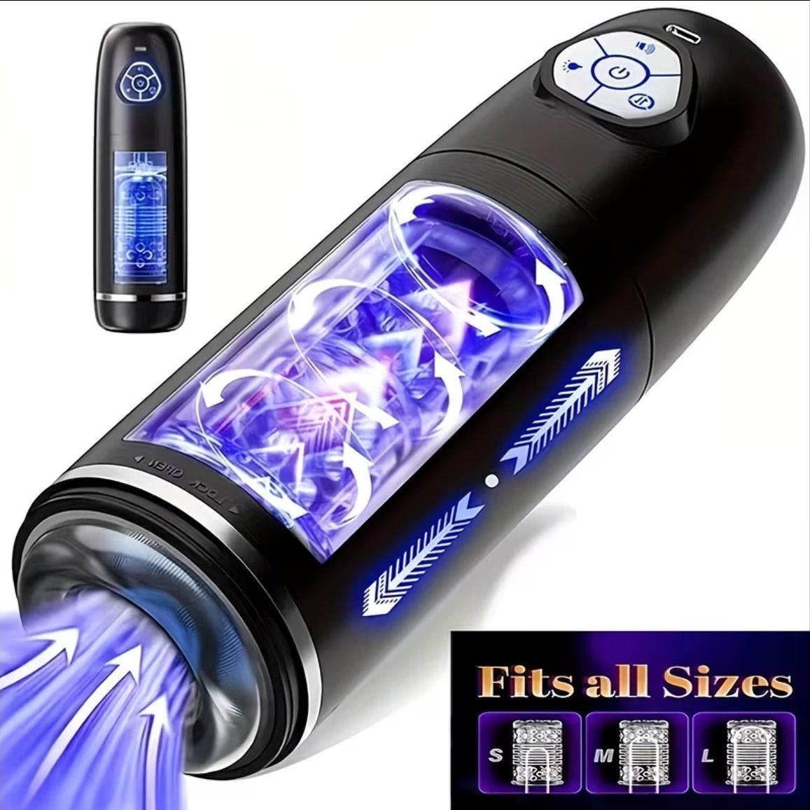 The Pleasure Pod Telescopic Male Masturbator - Image 2